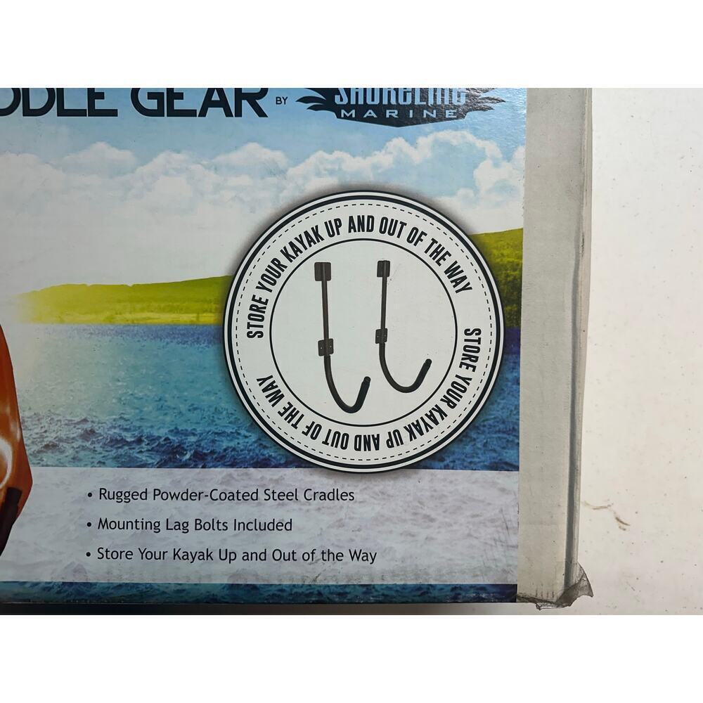 Shoreline Marine Steel Construction Kayak Wall Hangers, Multi, One Size - Picture 2 of 3